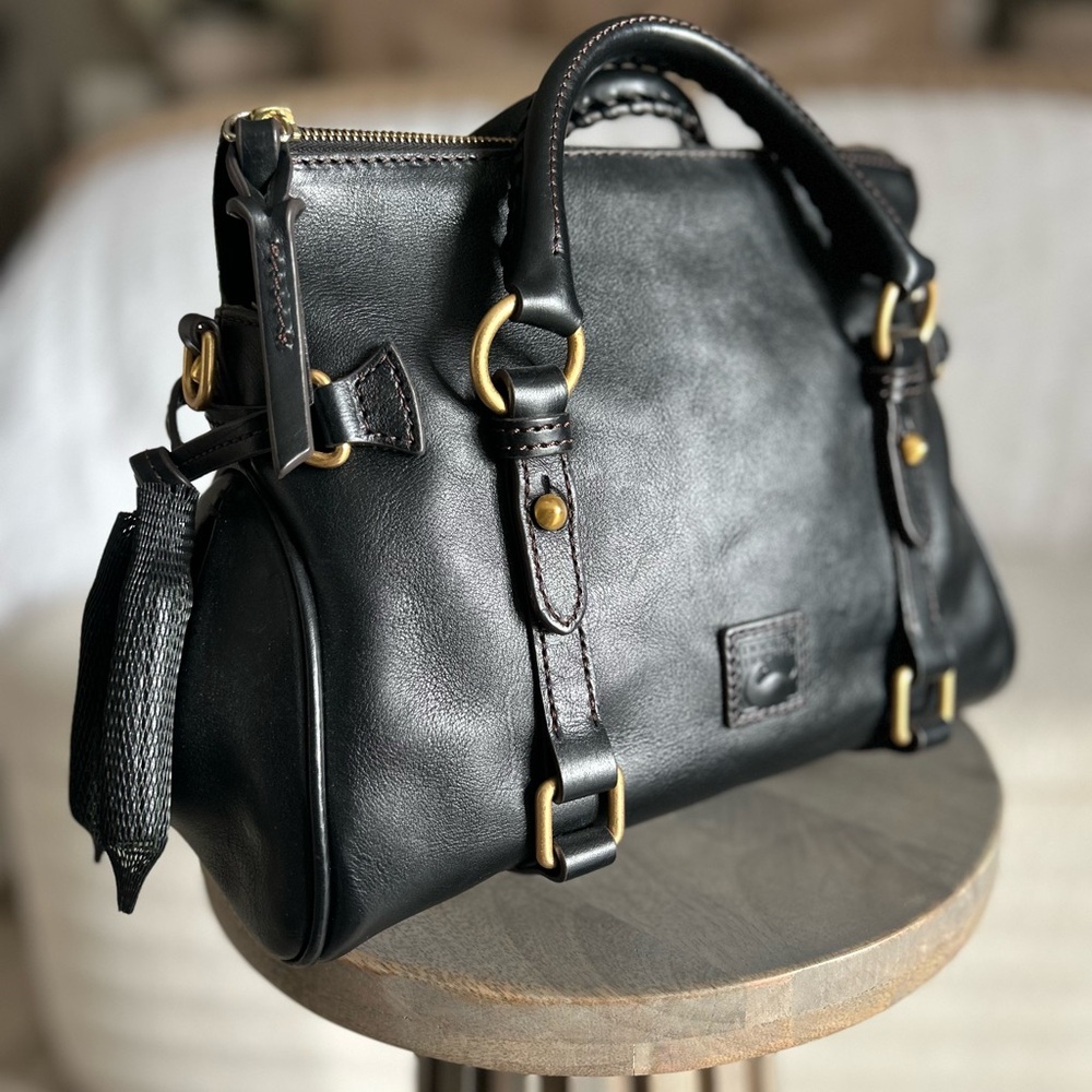 Dooney and Bourke Florentine Mini Satchel in BLACK